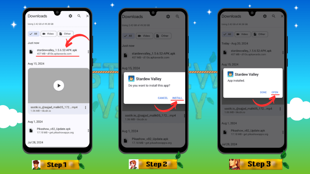 Stardew Valley APK Download v1.6.15.0 Original Free for Android (2025) 1 how to download stardew valley apk banner